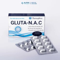 Alternative view of Viên Uống Trắng Da, Giảm Thâm Sạm Pharmaform Gluta NAC – Hộp 30 Viên