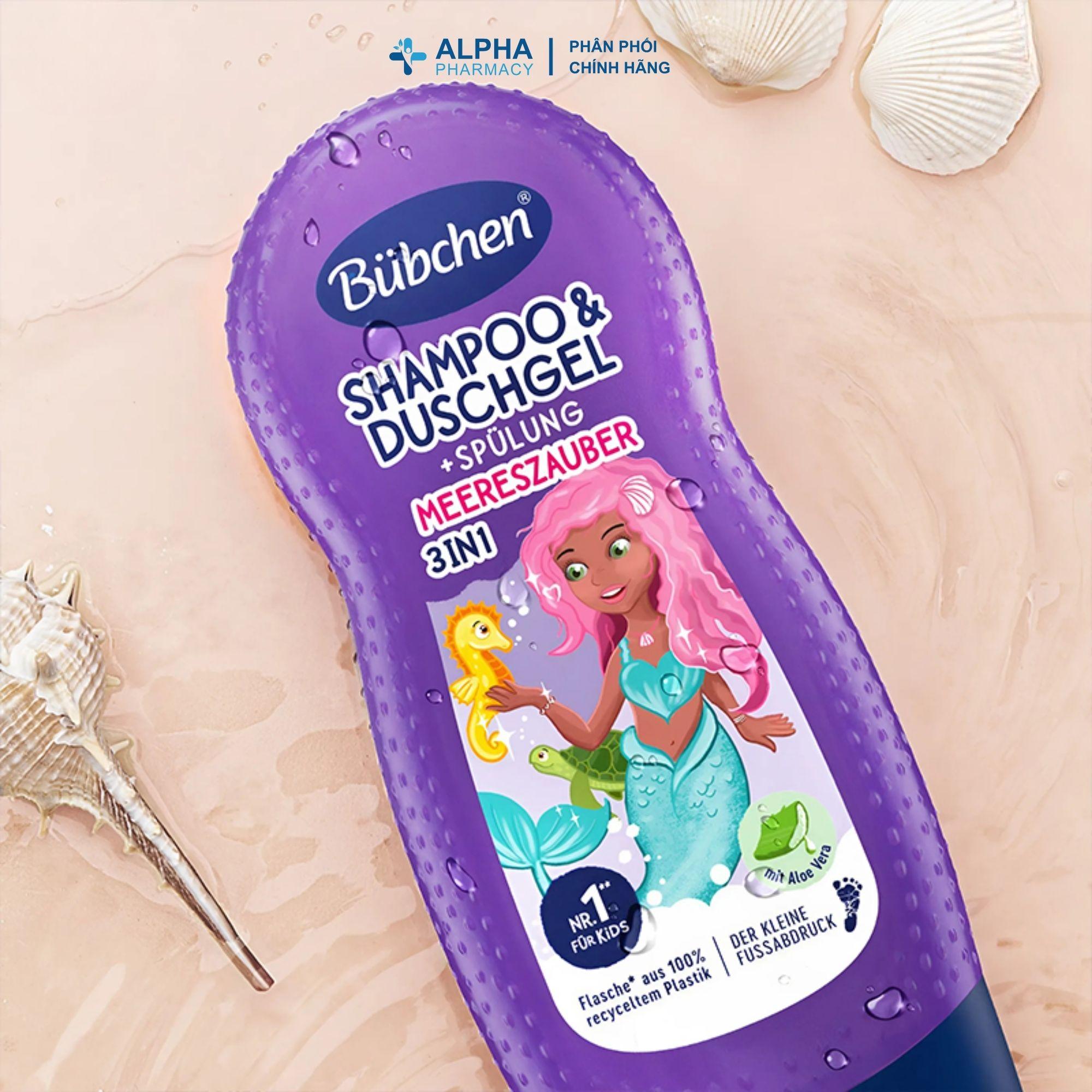 Sữa Tắm Gội Cho Trẻ Em Bubchen Shampoo & Duschgel Spülung Meereszauber – 230ml - Image 3