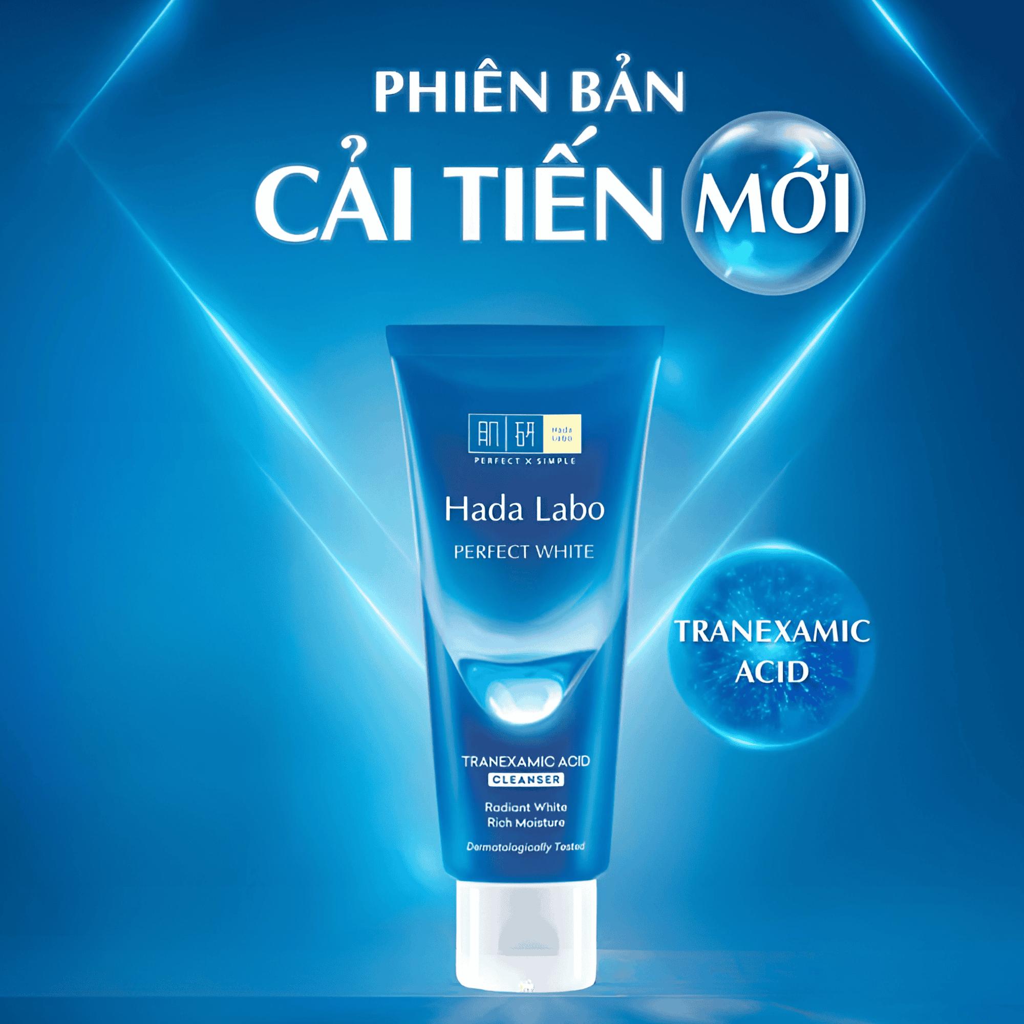 Sữa Rửa Mặt Dưỡng Sáng Hada Labo Perfect White Cleanser - 80g - Image 3