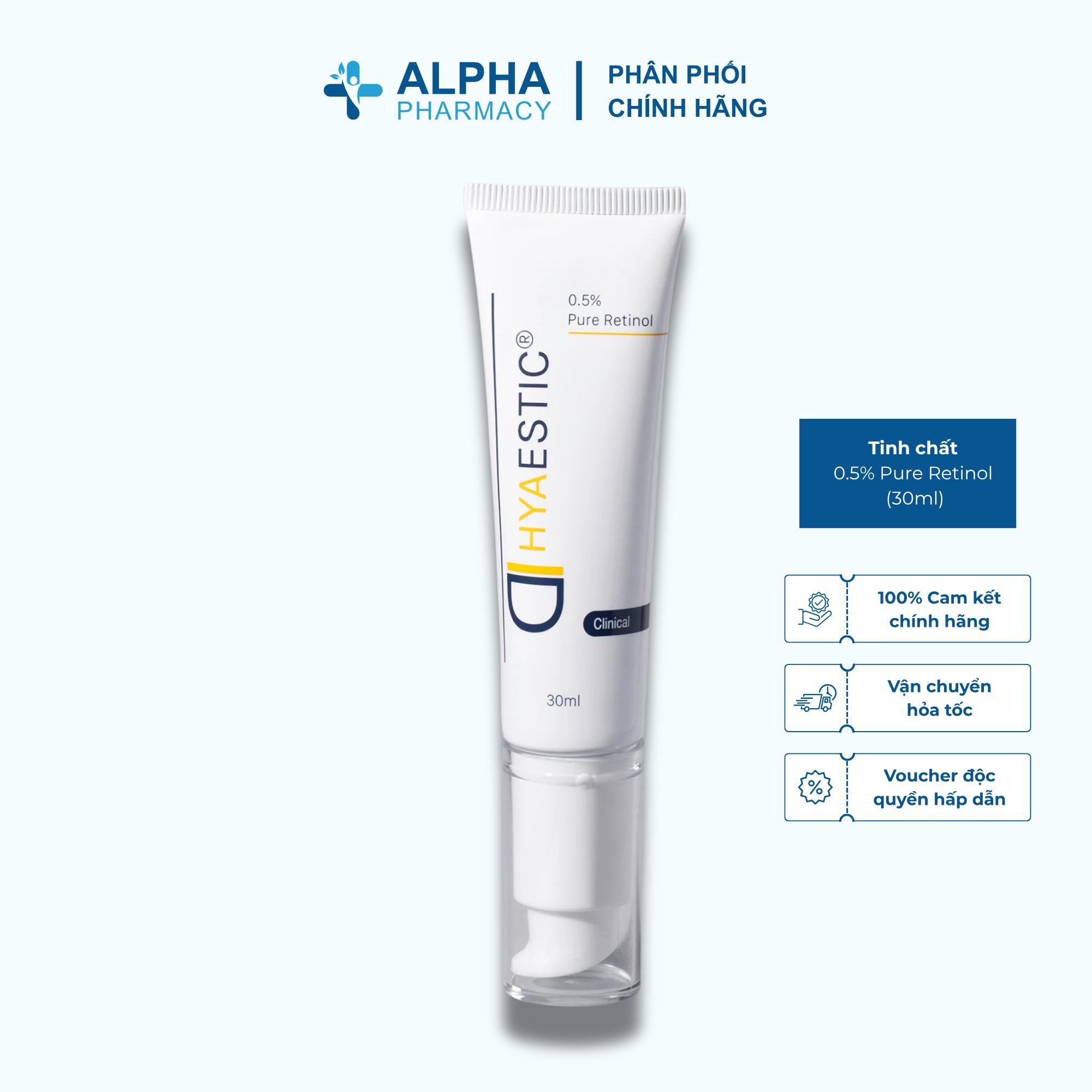 Tinh Chất Tái Tạo Da Chống Lão Hóa Hyaestic 0.5% Pure Retinol - 30ml