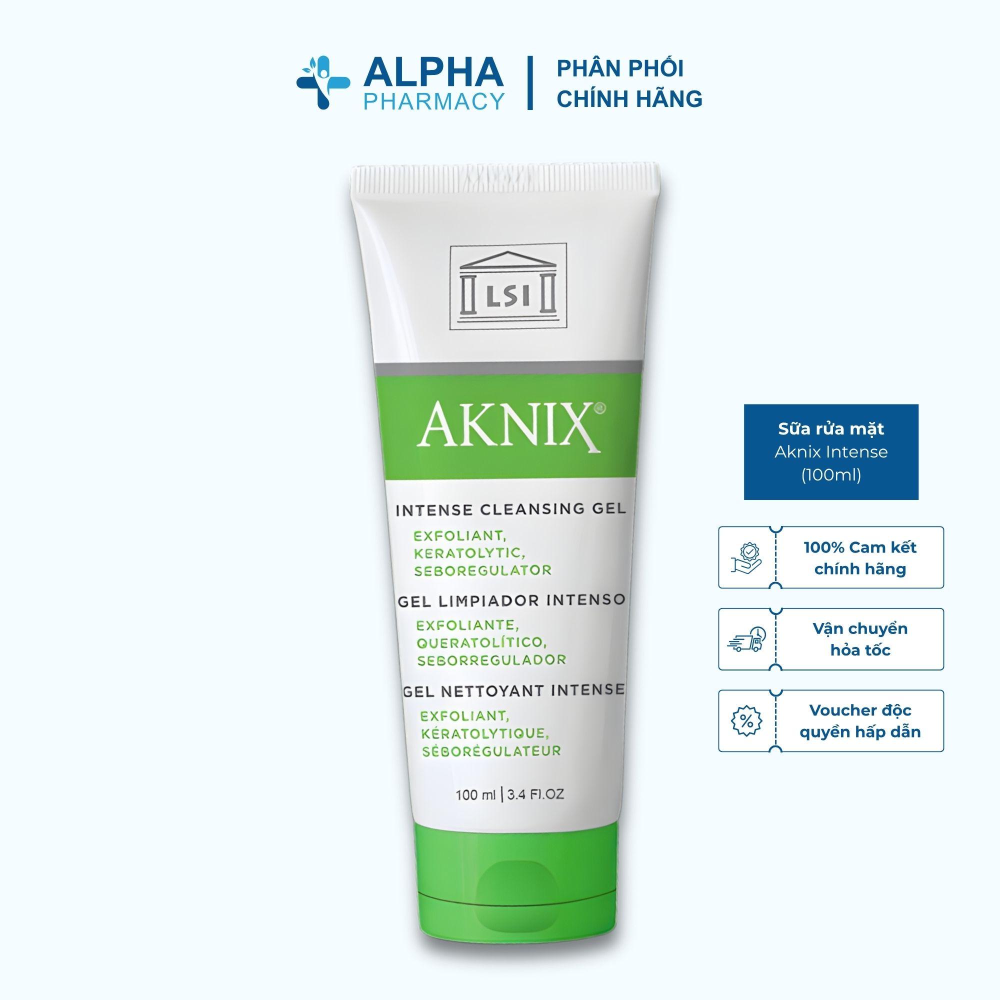 Sữa Rửa Mặt Giảm Mụn Không Viêm Aknix Intense Giúp Làm Sạch Sâu, Giảm Dầu Nhờn – 100ml/250ml - Image 2