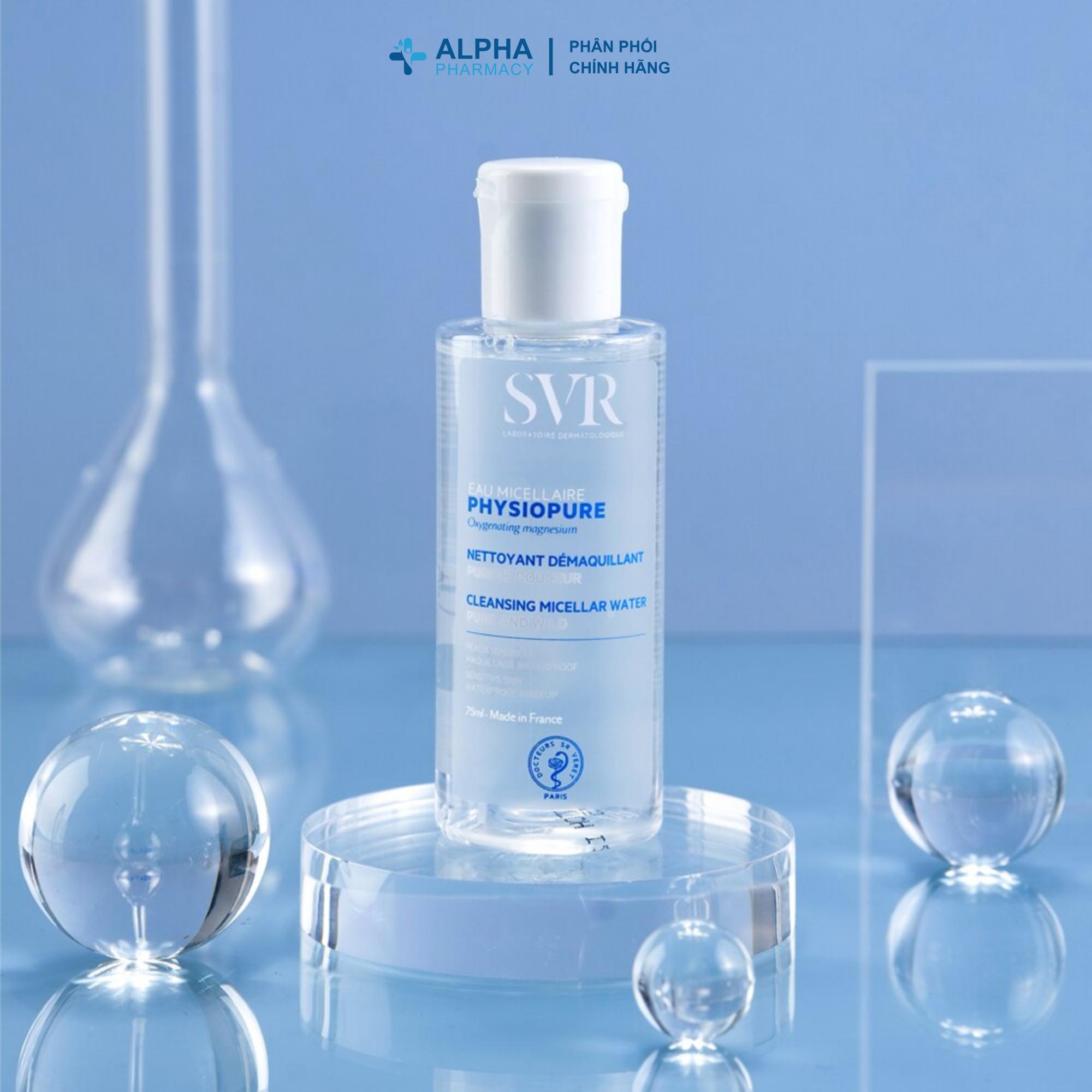 Nước Tẩy Trang SVR Physiopure Eau Micellaire Làm Sạch Bụi Bẩn & Lớp Trang Điểm – 75ml/200ml/400ml - Image 2