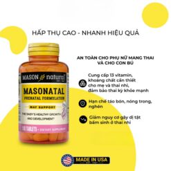 Alternative view of Viên Uống Bổ Sung Mason Masonatal Prenatal Formulation Hỗ Trợ Sức Khỏe Cho Phụ Nữ