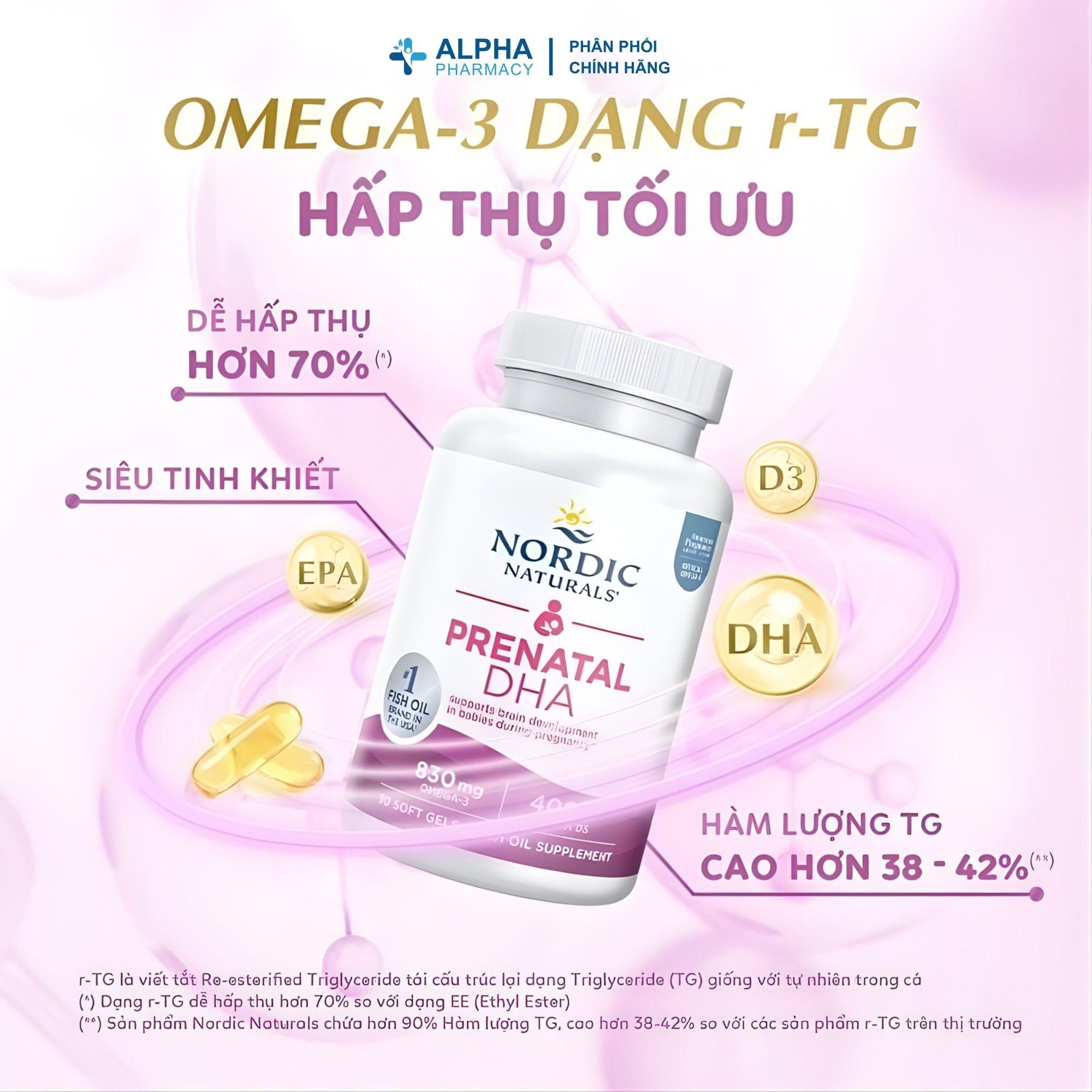 Thực Phẩm Bảo Vệ Sức Khỏe Nordic Naturals Prenatal DHA Bổ Sung DHA Cho Mẹ Bầu - 90 Viên - Image 4