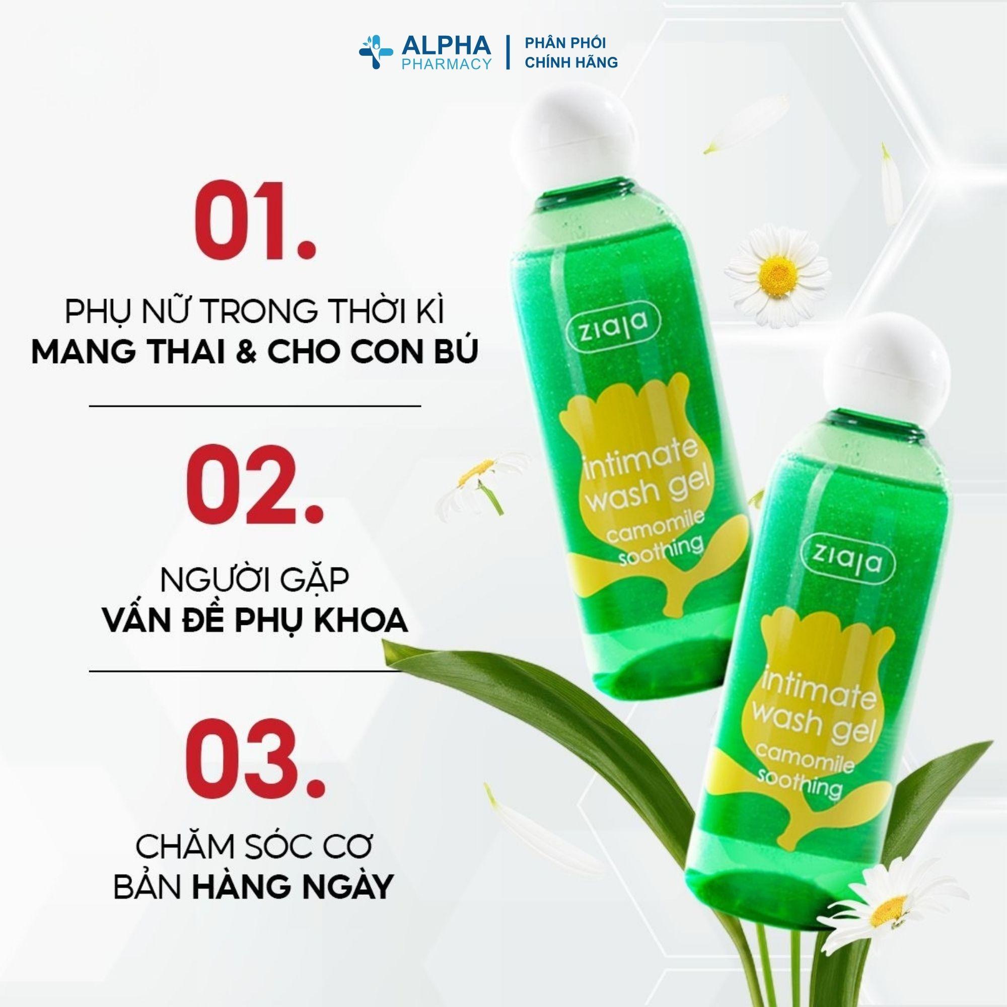Dung Dịch Vệ Sinh Phụ Nữ Cúc La Mã Ziaja Intimate Wash Gel Camomile Soothing - 200ml - Image 3