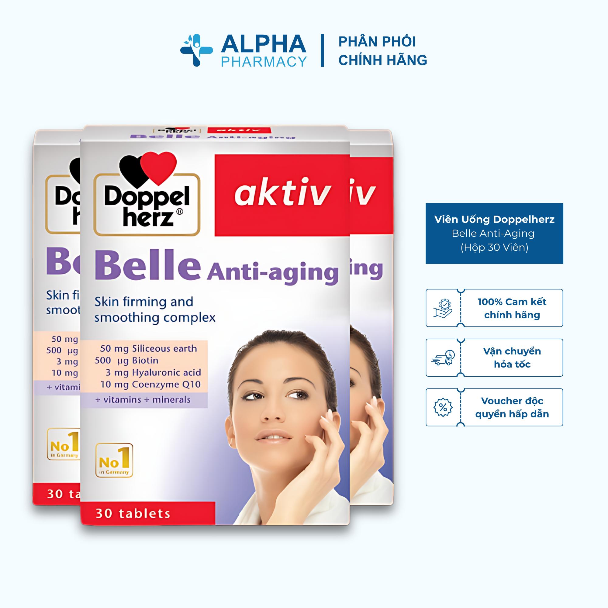 Viên Uống Doppelherz Belle Anti-Aging Hỗ Trợ Chống Lão Hóa – Hộp 30 Viên