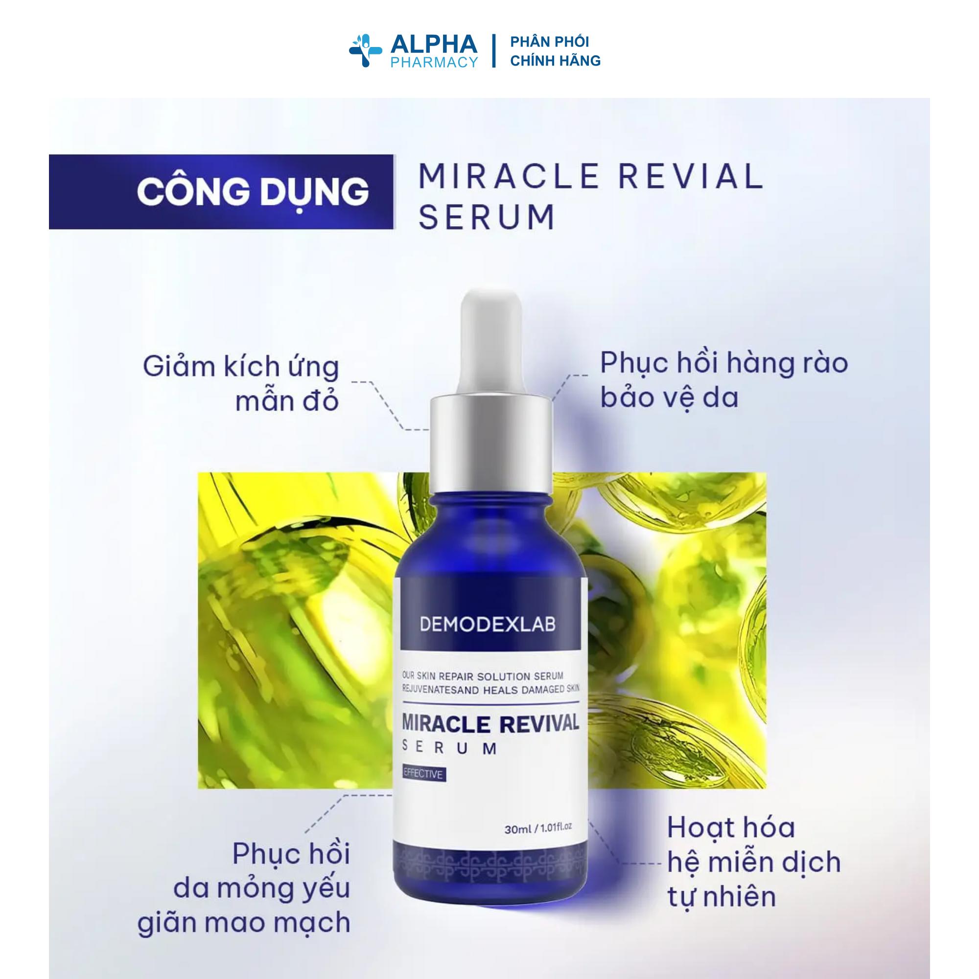 Serum Phục Hồi Da Demodexlab Miracle Revival - Hỗ Trợ Tái Tạo & Phục Hồi - 30ml - Image 2