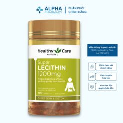 Viên Uống Super Lecithin 1200mg Healthy Care Tăng Cường Chức Năng Gan - Lọ 100 Viên