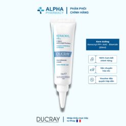Kem Dưỡng Ducray Keracnyl PP+ Anti - Blemish Giúp Giảm Mụn Viêm, Mờ Vết Thâm - 30ml