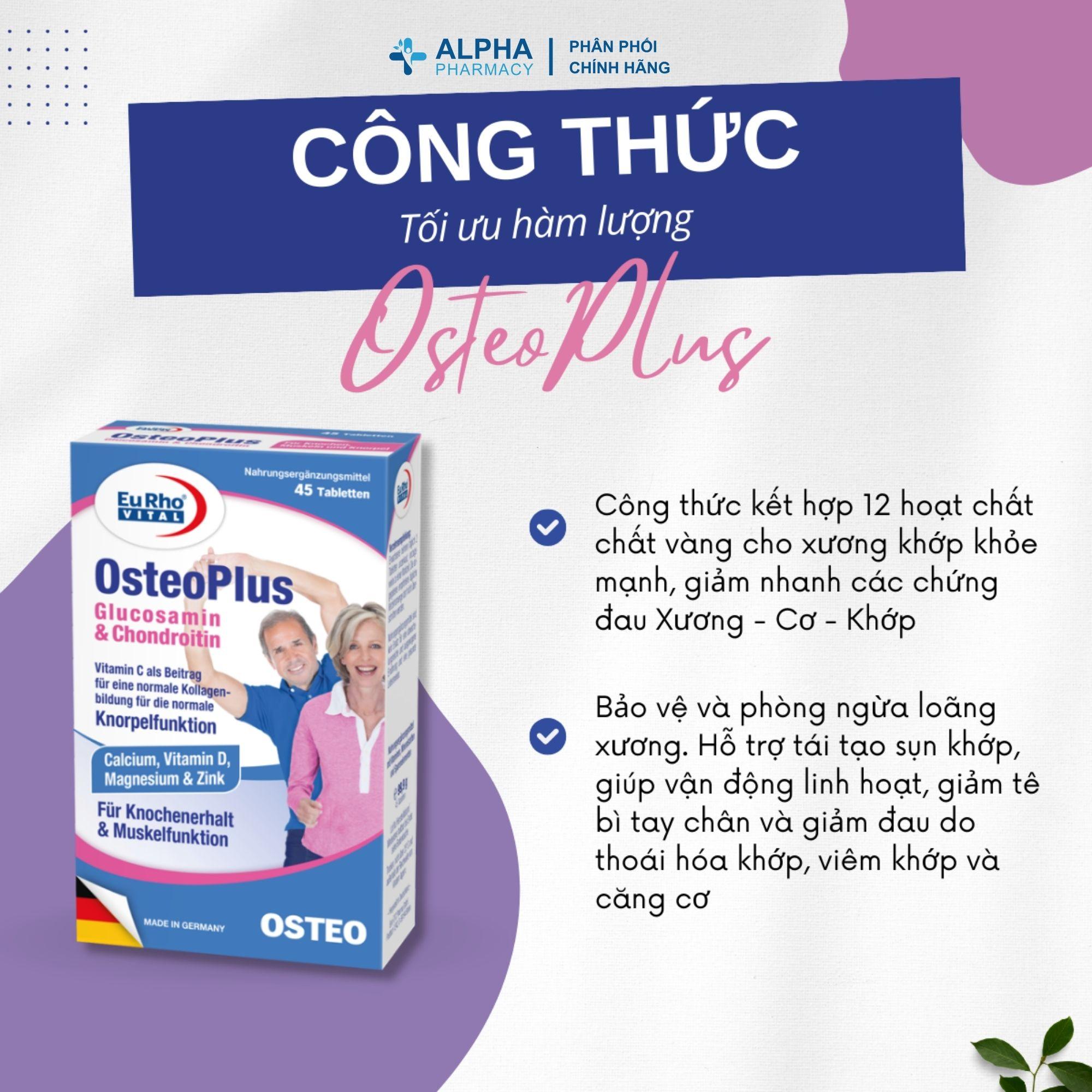 Thực Phẩm Bảo Vệ Sức Khỏe EuRho Vital OsteoPlus Hỗ Trợ Giảm Đau Xương Khớp, Thoái Hóa Khớp - Image 3