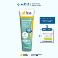 Kem Chống Nắng Khoá Ẩm Cancer Council Moisturising Sunscreen SPF 50+ - 110ml