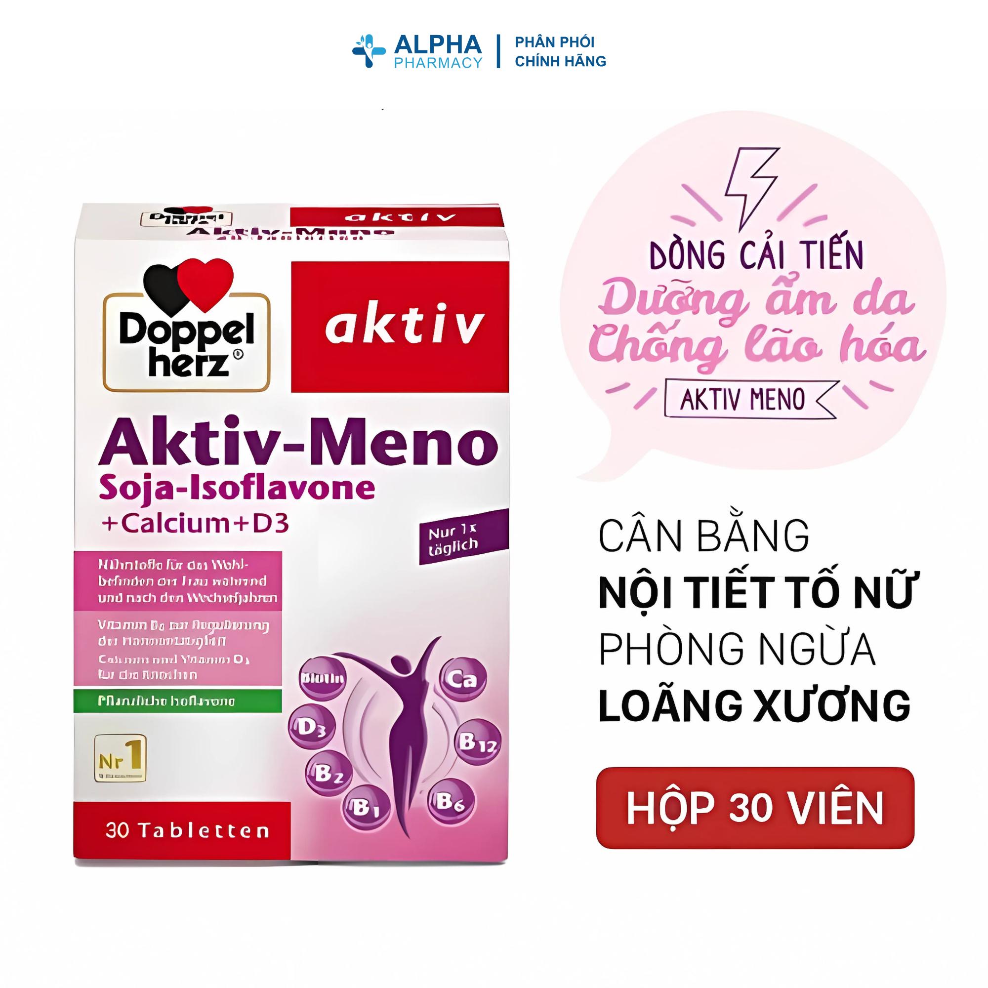 Viên Uống Doppelherz Aktiv Meno Hỗ Trợ Sức Khỏe Phụ Nữ Tiền Mãn Kinh Và Mãn Kinh – Hộp 30 Viên - Image 2