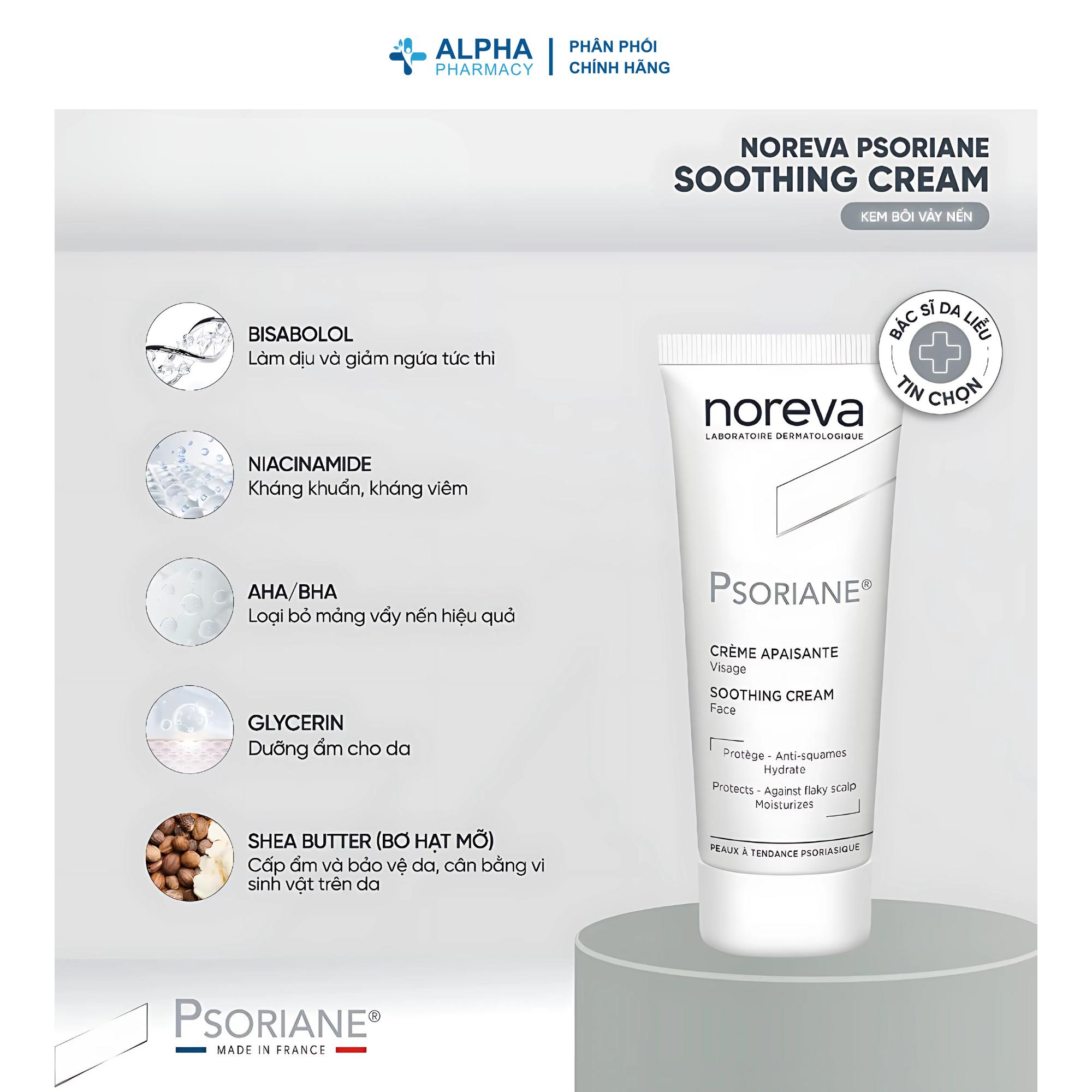 Kem Dưỡng Noreva Psoriane Soothing Cấp Ẩm & Làm Dịu – 40ml - Image 2