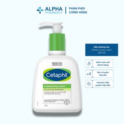 Lotion Dưỡng Ẩm Cetaphil Moisturising Lotion Dịu Nhẹ Cho Da Khô & Nhạy Cảm - 237ml (Pump)