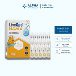 Dung Dịch Vệ Sinh Tai Mũi Họng LiveSpo Navax Giúp Giảm Nguy Cơ Viêm Đường Hô Hấp - H/10 Ống
