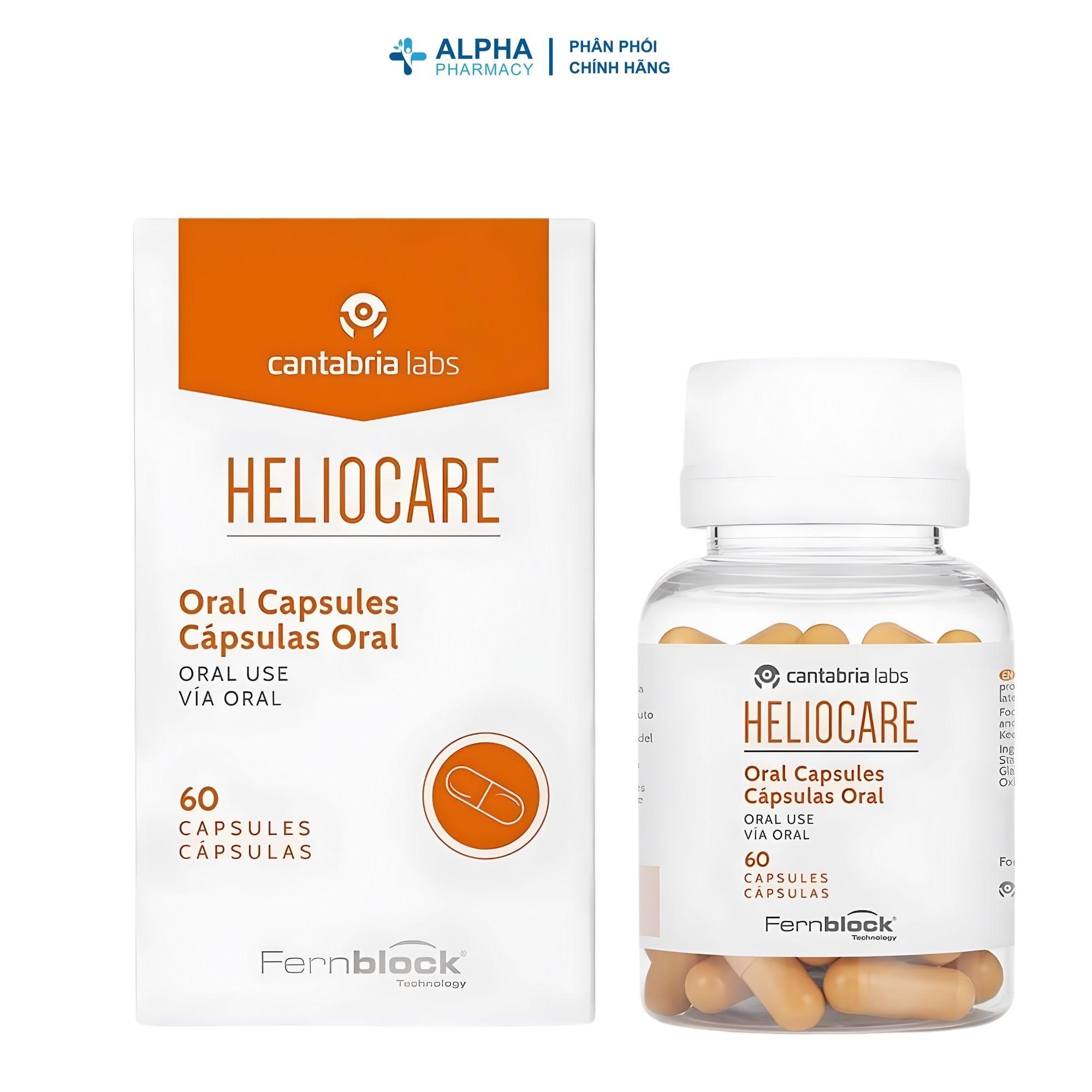 Viên Uống Heliocare Capsulas Oral Hỗ Trợ Chống Nắng, Bảo Vệ Da Từ Bên Trong – Hộp 60 Viên Nang - Image 2