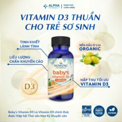Alternative view of Nordic Naturals Baby’s Vitamin D3 Bổ Sung Vitamin D3 Dạng Giọt Cho Trẻ Sơ Sinh 0+ - 22.5ml