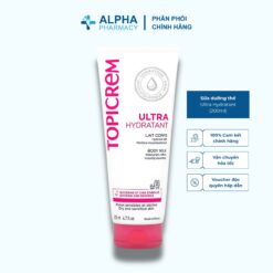 Sữa Dưỡng Thể Dưỡng Ẩm Topicrem Ultra Hydratant Lait Corps Cho Da Khô Và Da Nhạy Cảm - 200ml