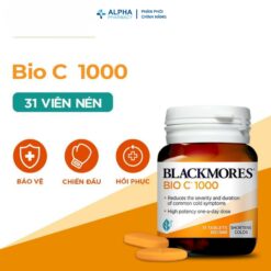 Alternative view of Viên Uống Bio C 1000mg Blackmores Hỗ Trợ Tăng Cường Sức Khỏe & Chống Oxy Hóa - Lọ 31 Viên