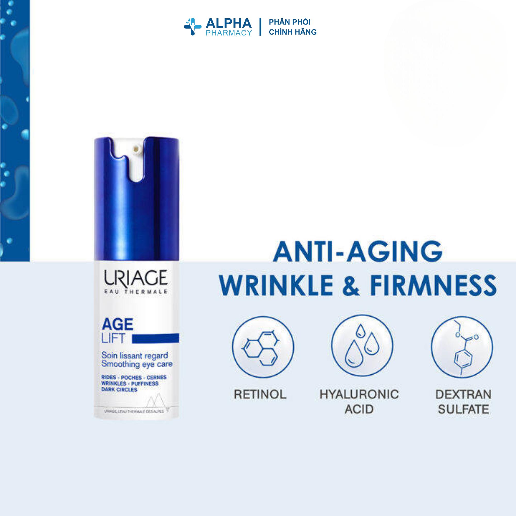 Kem Mắt Uriage Age Lift Soin Lissant Regard Giảm Nhăn, Thâm & Bọng Mắt – 15ml - Image 4