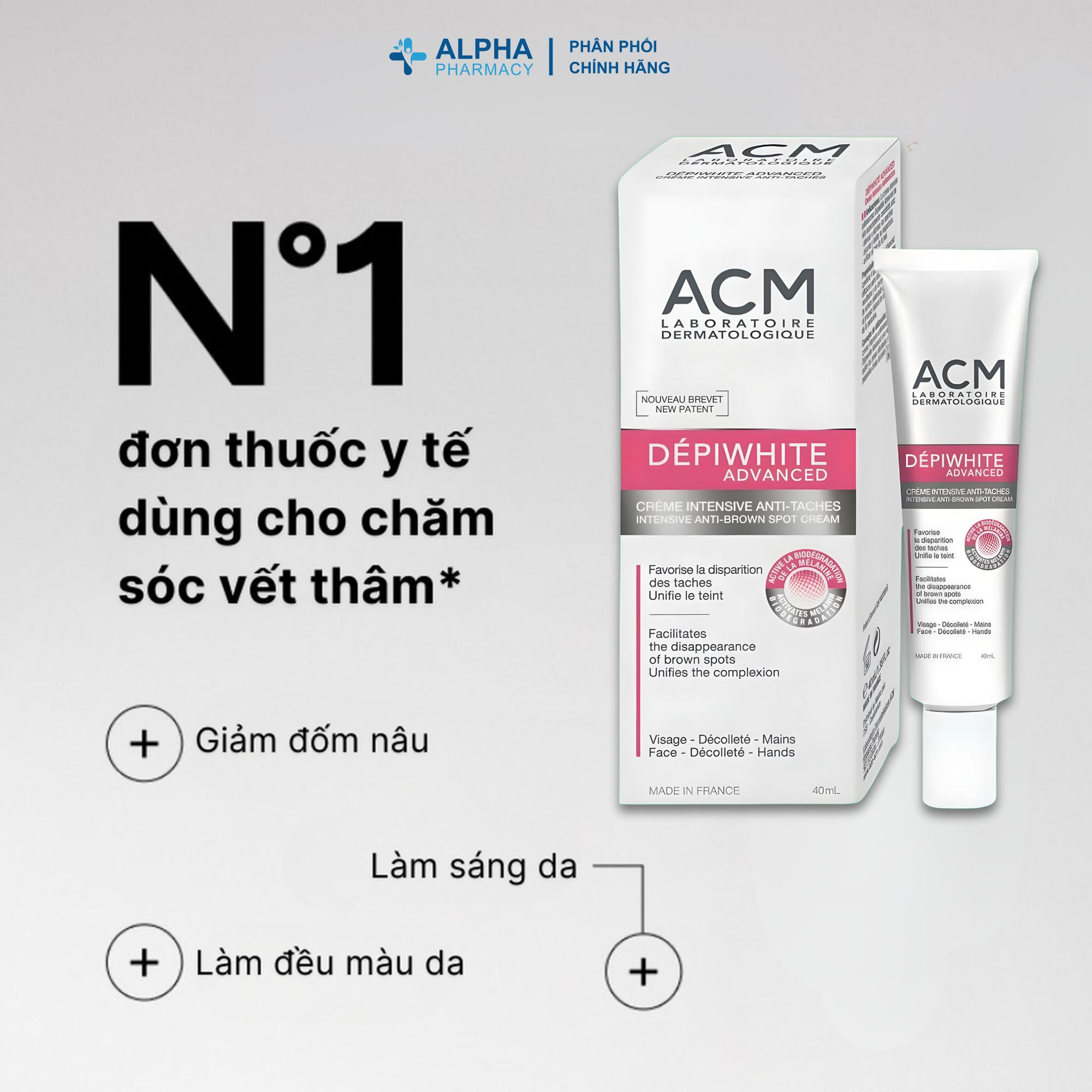 Kem Làm Mờ Nám Sạm Tàn Nhang ACM Depiwhite Advanced Intensive Anti Brown Spot Cream - 40ml - Image 2