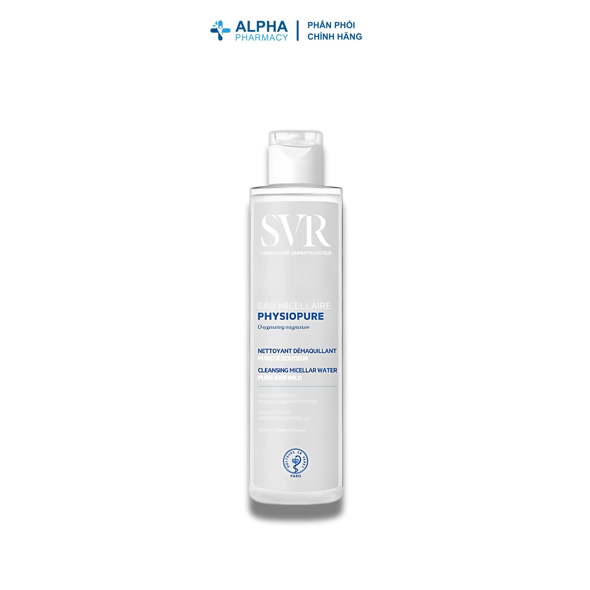 Nước Tẩy Trang SVR Physiopure Eau Micellaire Làm Sạch Bụi Bẩn & Lớp Trang Điểm – 75ml/200ml/400ml - Image 6