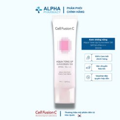 Kem Chống Nắng Cell Fusion C Aqua Tone Up Sunscreen 100 SPF50+/PA++++ – 50ml (Hồng)