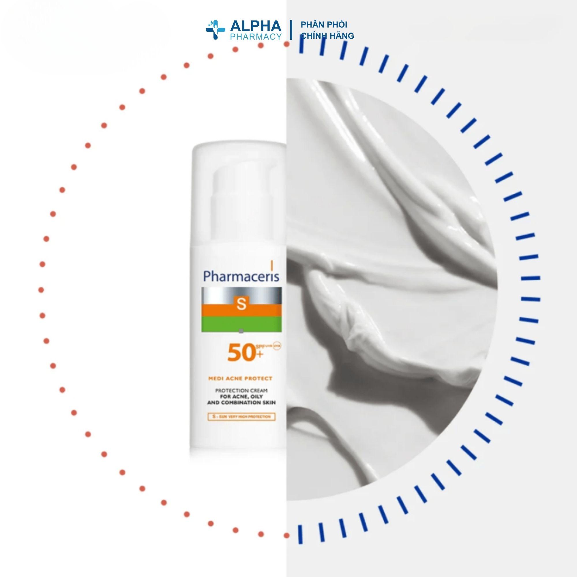Kem Chống Nắng Dành Cho Da Dầu Mụn Pharmaceris Medi Acne Protect – 50ml - Image 3