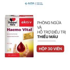 Alternative view of Viên Uống Doppelherz Haemo Vital Bổ Sung Sắt Và Các Vi Chất Thiết Yếu – Hộp 30 Viên