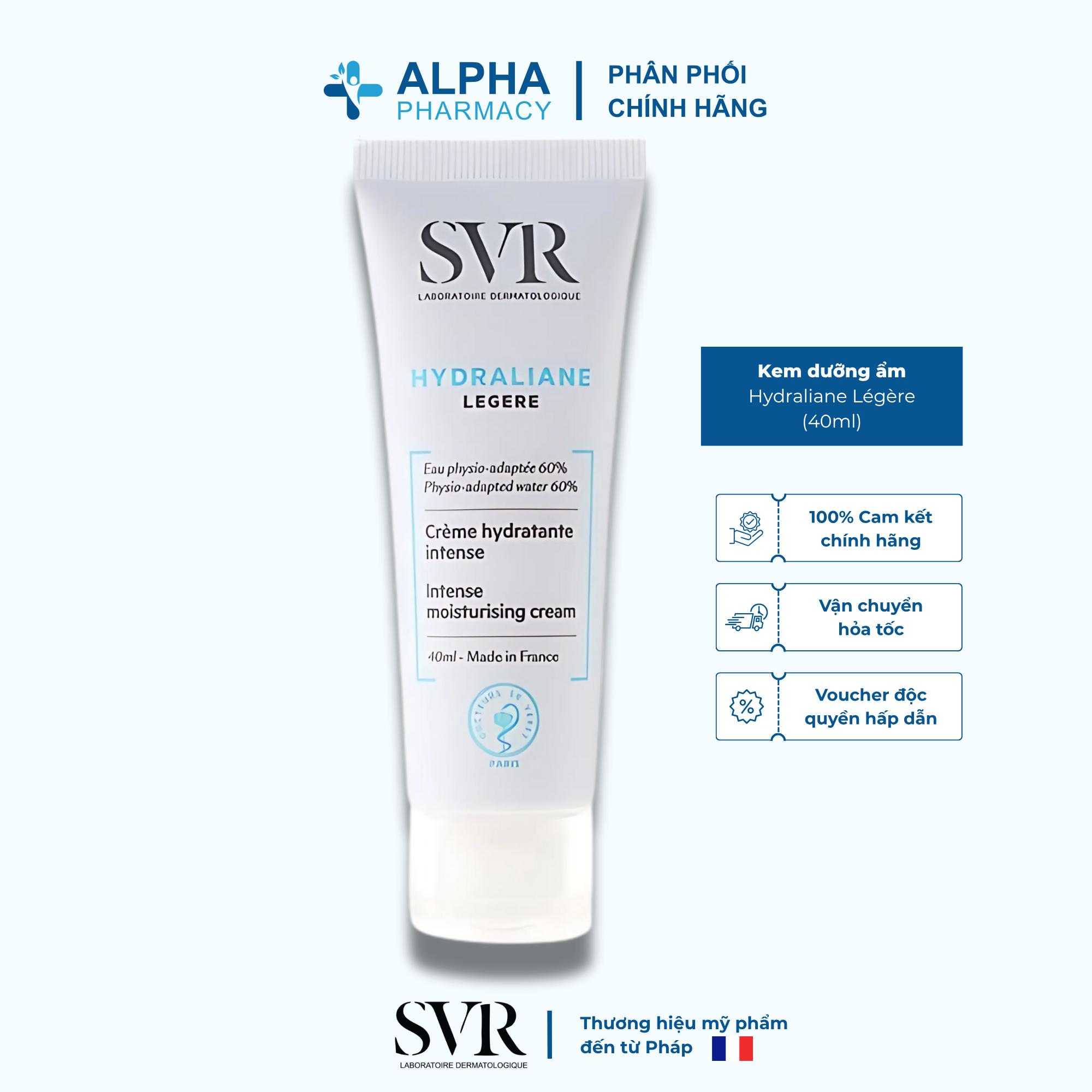 Kem Dưỡng Ẩm SVR Hydraliane Légère Cấp Ẩm Chuyên Sâu – 40ml