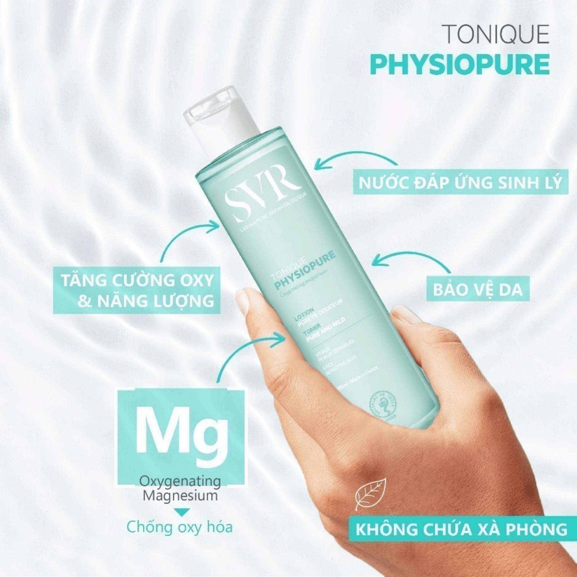 Nước Cân Bằng SVR Physiopure Tonique Làm Sạch Sâu & Làm Dịu Cho Da Nhạy Cảm – 200ml - Image 2