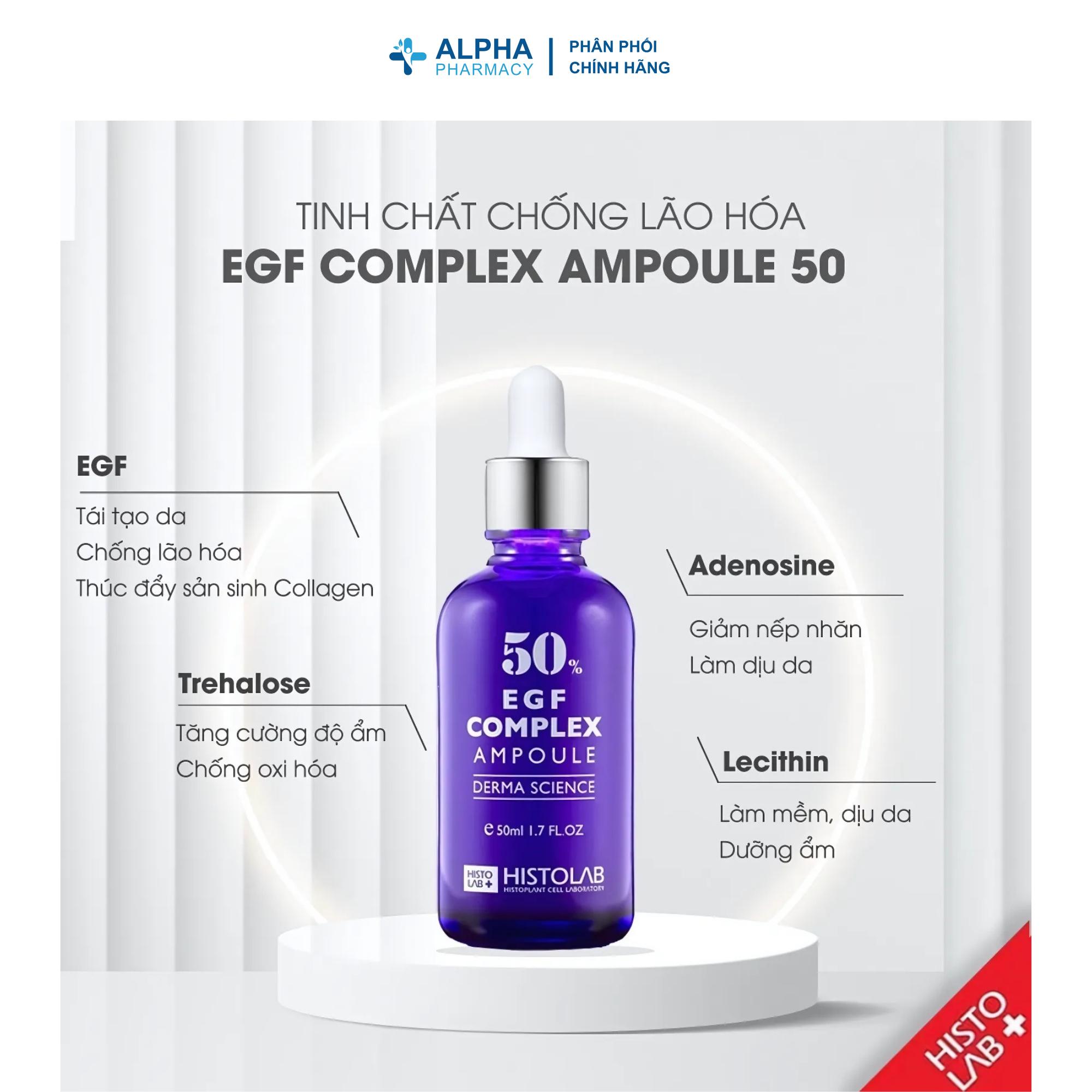 Tinh Chất Chống Lão Hoá Histolab EGF Complex Ampoule 50% Serum Trẻ Hoá Da, Ngừa Nếp Nhăn – 50ml - Image 3