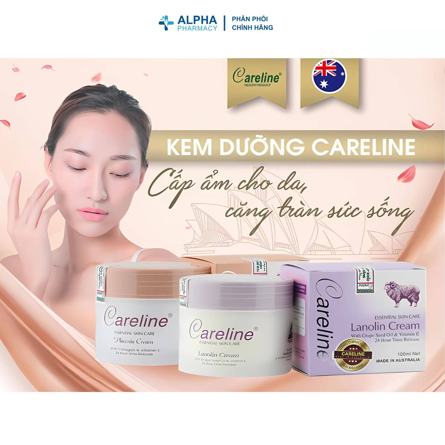 Kem Dưỡng Ẩm Careline Placenta Cream with Collagen & Vitamin E Giúp Nuôi Dưỡng & Phục Hồi Da – 100ml - Image 5