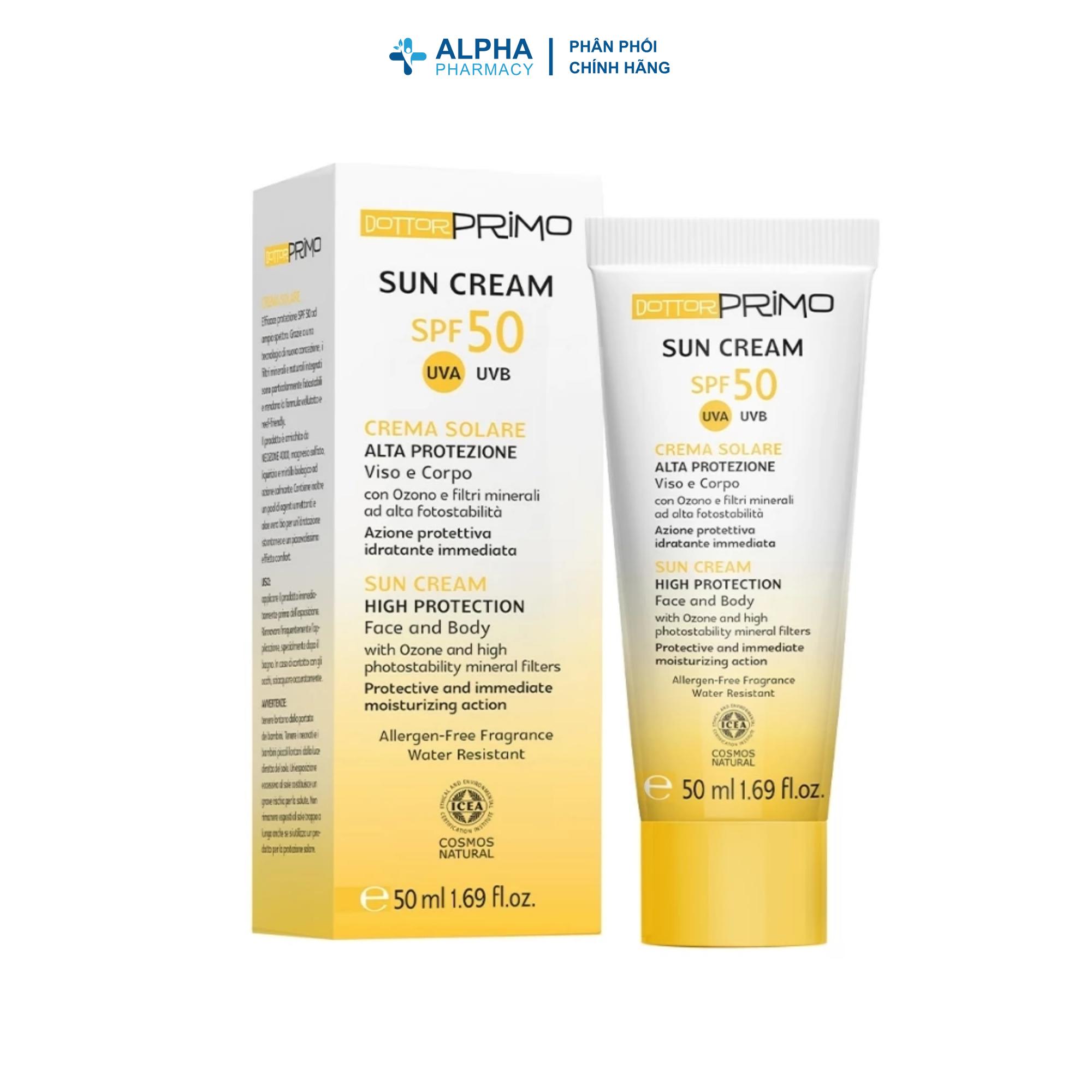 Kem Chống Nắng Vật Lý DottorPrimo Sun Cream SPF50 PA+++ - 50ml - Image 2