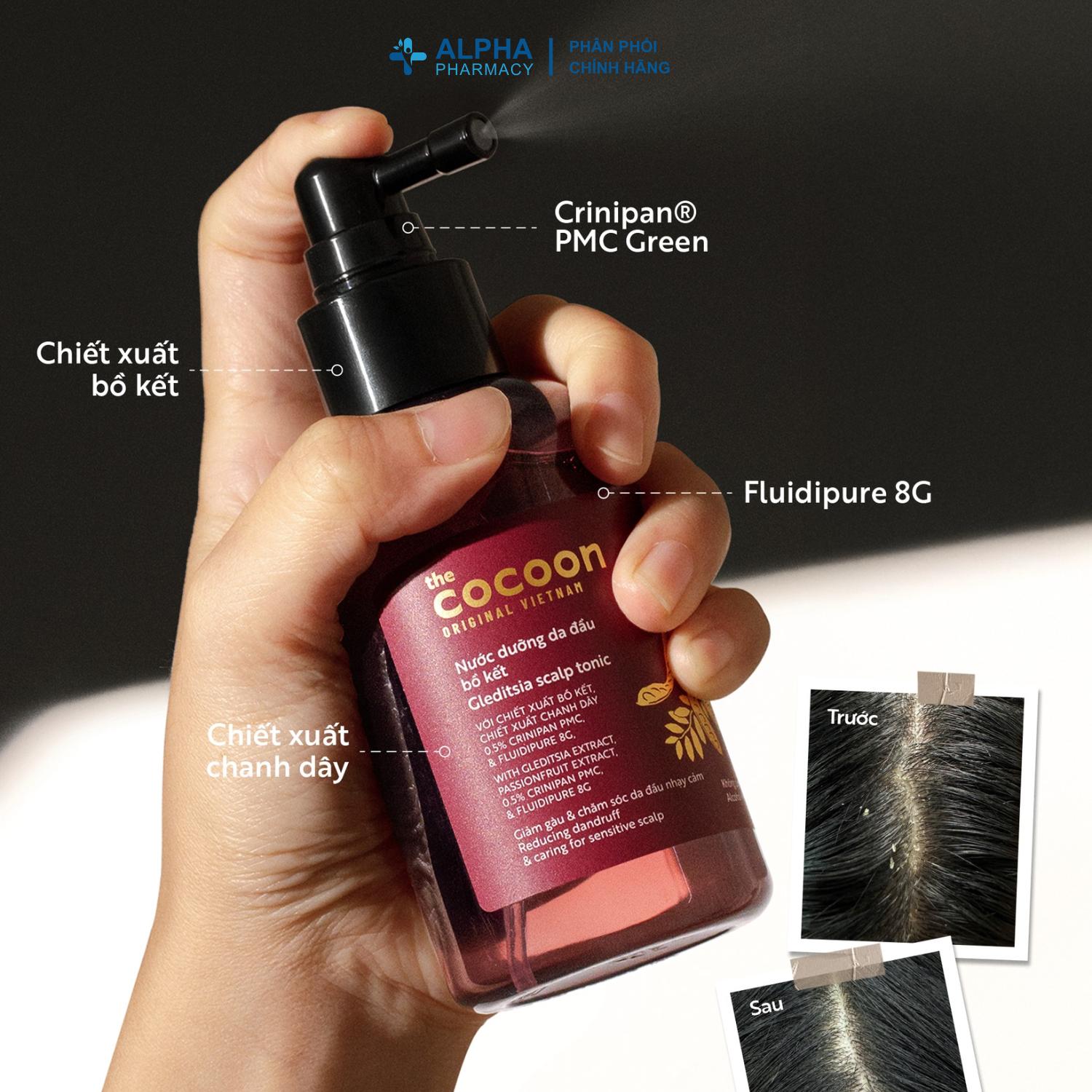 Nước Dưỡng Tóc Cocoon Bồ Kết Giảm Gàu Cho Da Đầu Nhạy Cảm – 140ml - Image 4