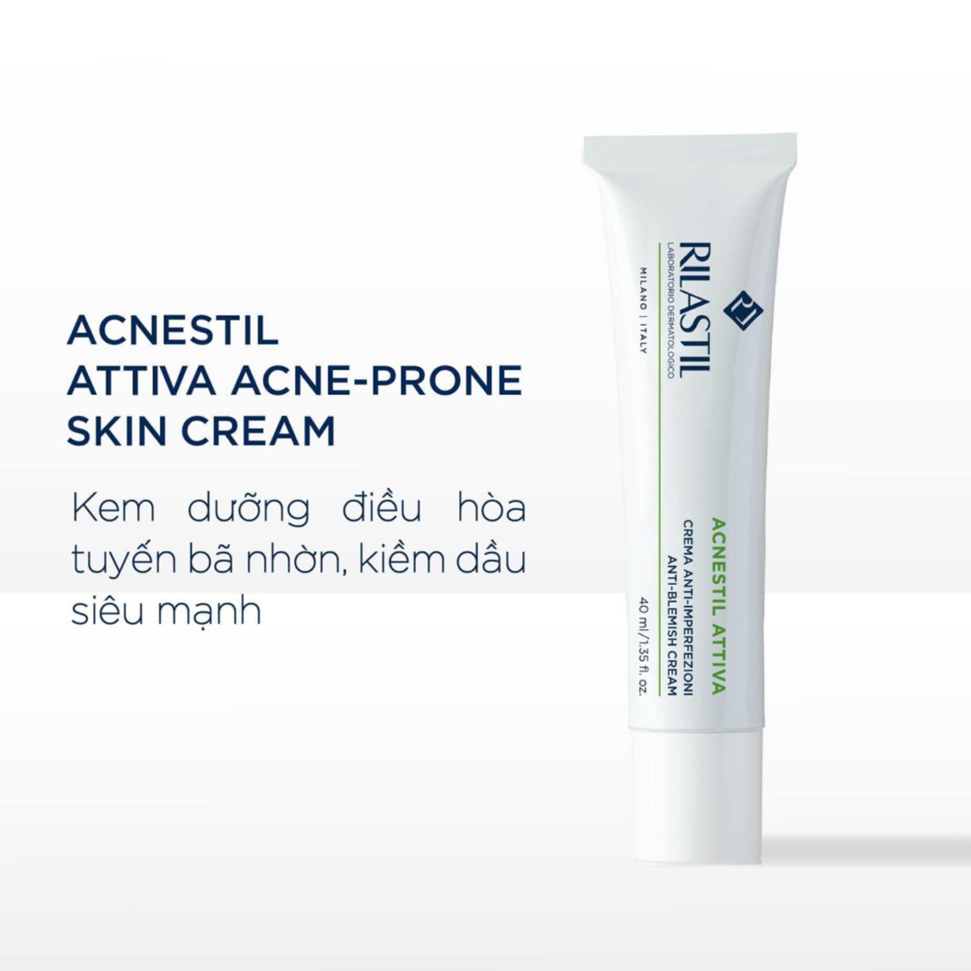 Kem Kiềm Dầu Rilastil Acnestil Attiva (+) Anti-Blemish & Anti-Marks Care Cho Da Mụn - 40ml - Image 2