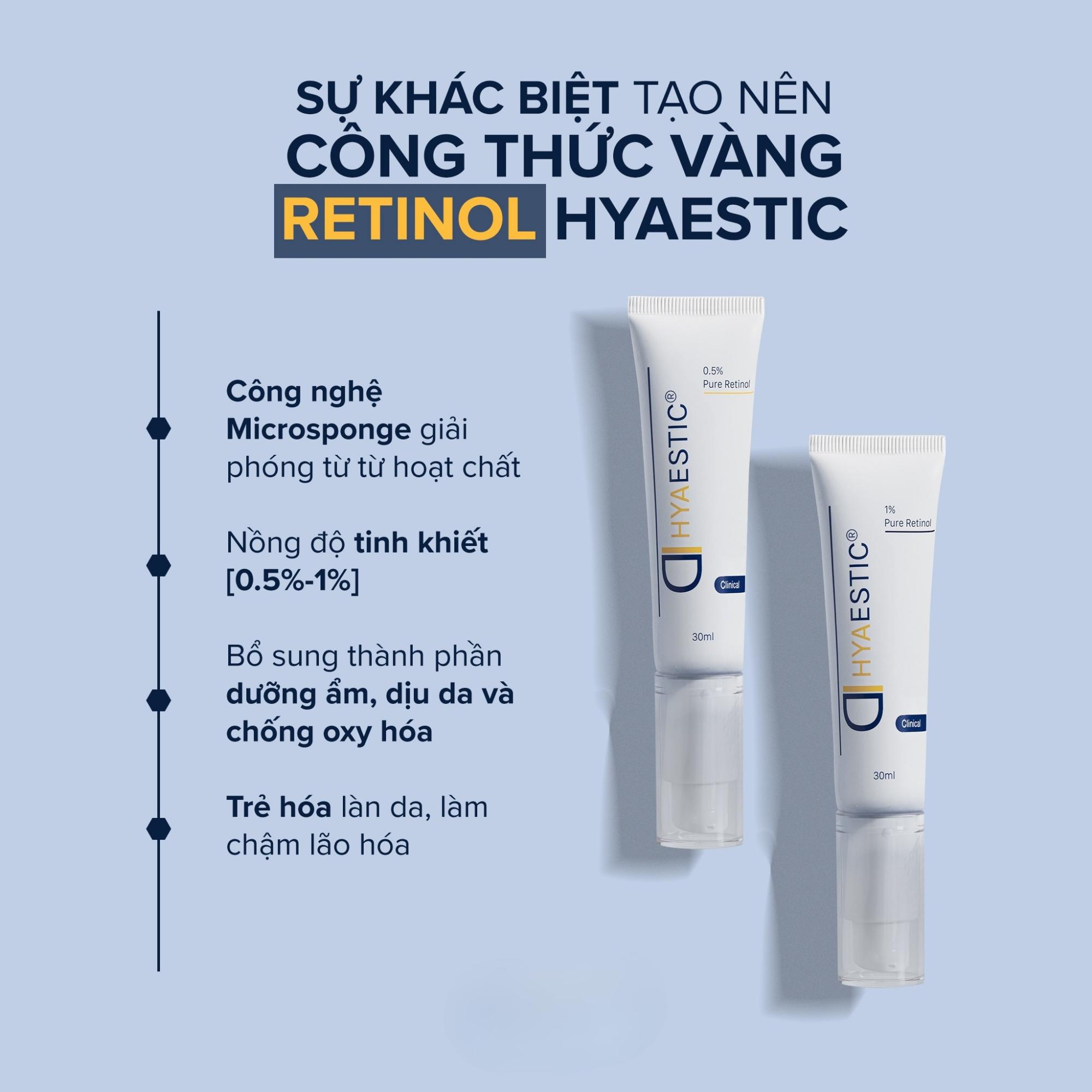 Tinh Chất Tái Tạo Da Chống Lão Hóa Hyaestic 0.5% Pure Retinol - 30ml - Image 3
