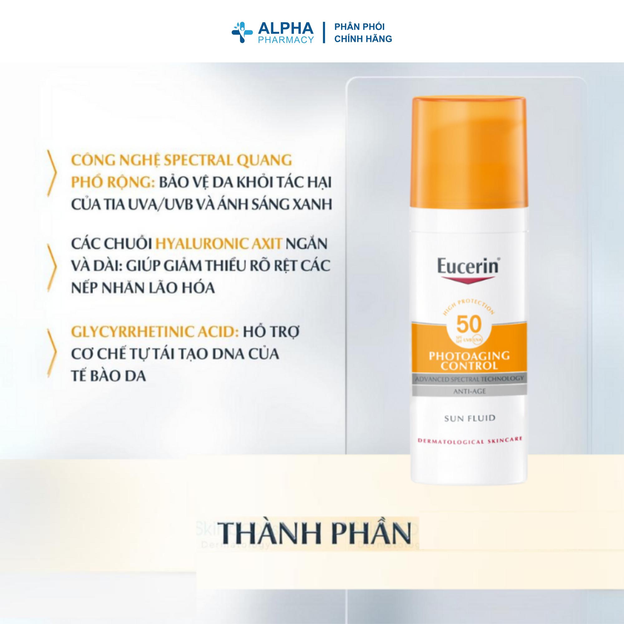 Kem Chống Nắng Sun Fluid Photoaging Control SPF50+ Ngăn Ngừa Lão Hóa, Chống UV, Bảo Vệ Da Toàn Diện - 50ml - Image 4