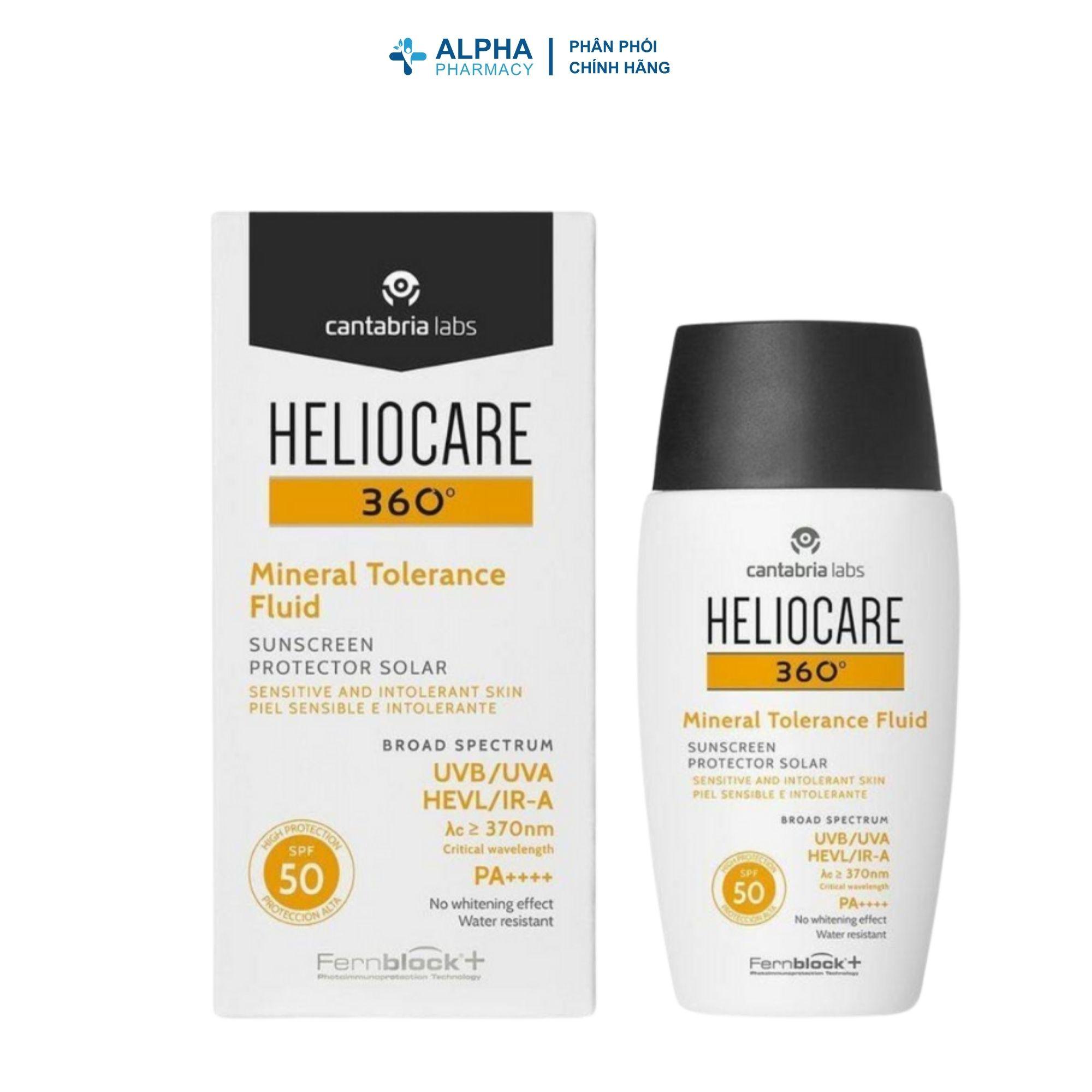 Kem Chống Nắng Heliocare 360 Mineral Tolerance Fluid SPF50+ Dành Cho Da Nhạy Cảm – 50ml - Image 2