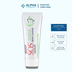Kem Đánh Răng S.O.S Denti Protection Kháng Khuẩn, Bảo Vệ Răng Nướu – 75ml