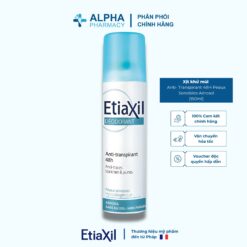 Xịt Khử Mùi Etiaxil Deodorant Anti- Transpirant 48H Peaux Sensibles Aérosol Dạng Có Gas Cho Da Nhạy Cảm – 150ml
