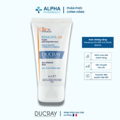 Alternative view of Sữa Chống Nắng Ducray Keracnyl UV SPF V.H Fluid Dành Cho Da Dầu Mụn - 50ml