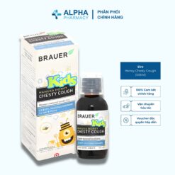 Siro Brauer Manuka Honey Chesty Cough Giảm Ho & Tiêu Đờm Cho Trẻ Từ 2 Tuổi+ – 100ml