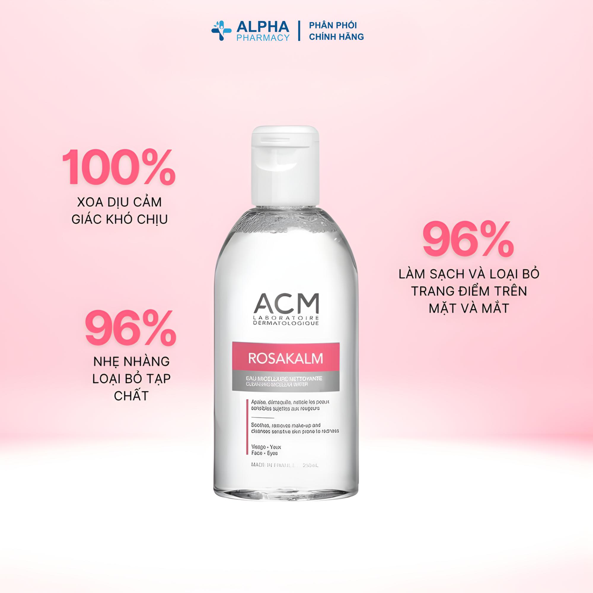 Nước Tẩy Trang Cho Da Nhạy Cảm ACM Rosakalm Cleansing Micellar Water - 250ml - Image 3