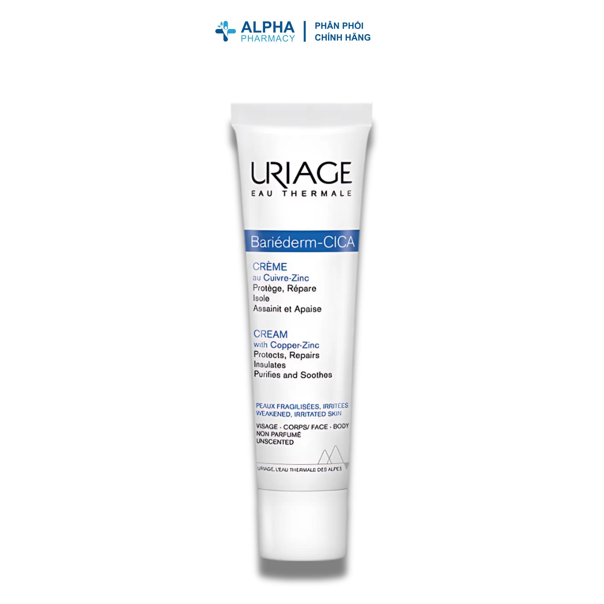 Kem Dưỡng Uriage Bariéderm Cica Crème Với Đồng Kẽm Làm Dịu, Lành & Phục Hồi Da – 15ml/40ml - Image 5