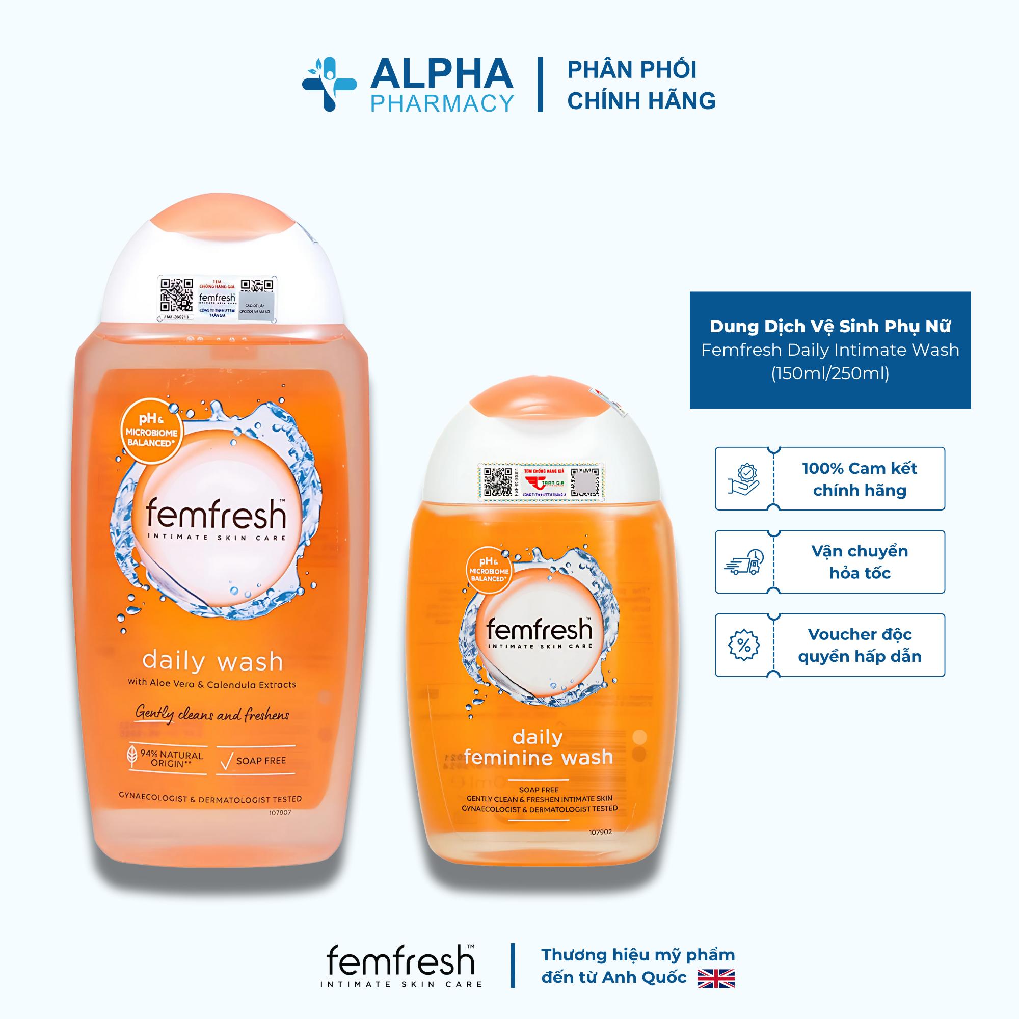 Dung Dịch Vệ Sinh Phụ Nữ Femfresh Daily Intimate Wash - 150ml/250ml - Image 2