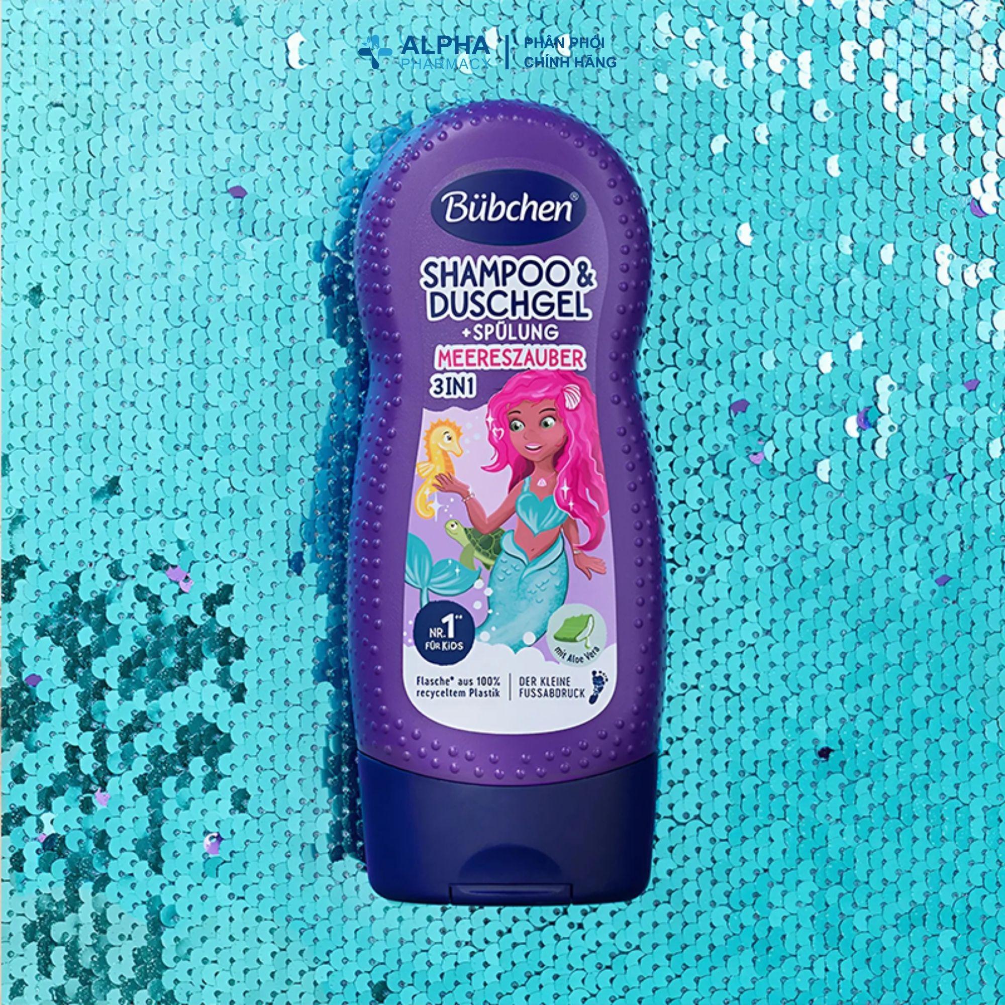 Sữa Tắm Gội Cho Trẻ Em Bubchen Shampoo & Duschgel Spülung Meereszauber – 230ml - Image 2