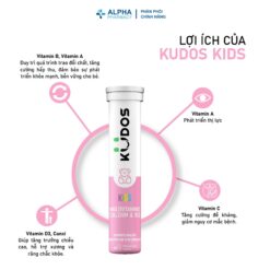 Alternative view of Viên sủi Kudos Kids Multivitamins Plus Calcium & D3 hương dưa hấu giúp bổ sung calci và vitamin cho cơ thể (Tuýp 20 viên)