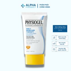 Kem Chống Nắng Physiogel DMT UV Sunscreen Bảo Vệ Da SPF 50+/PA++++ – 30ml