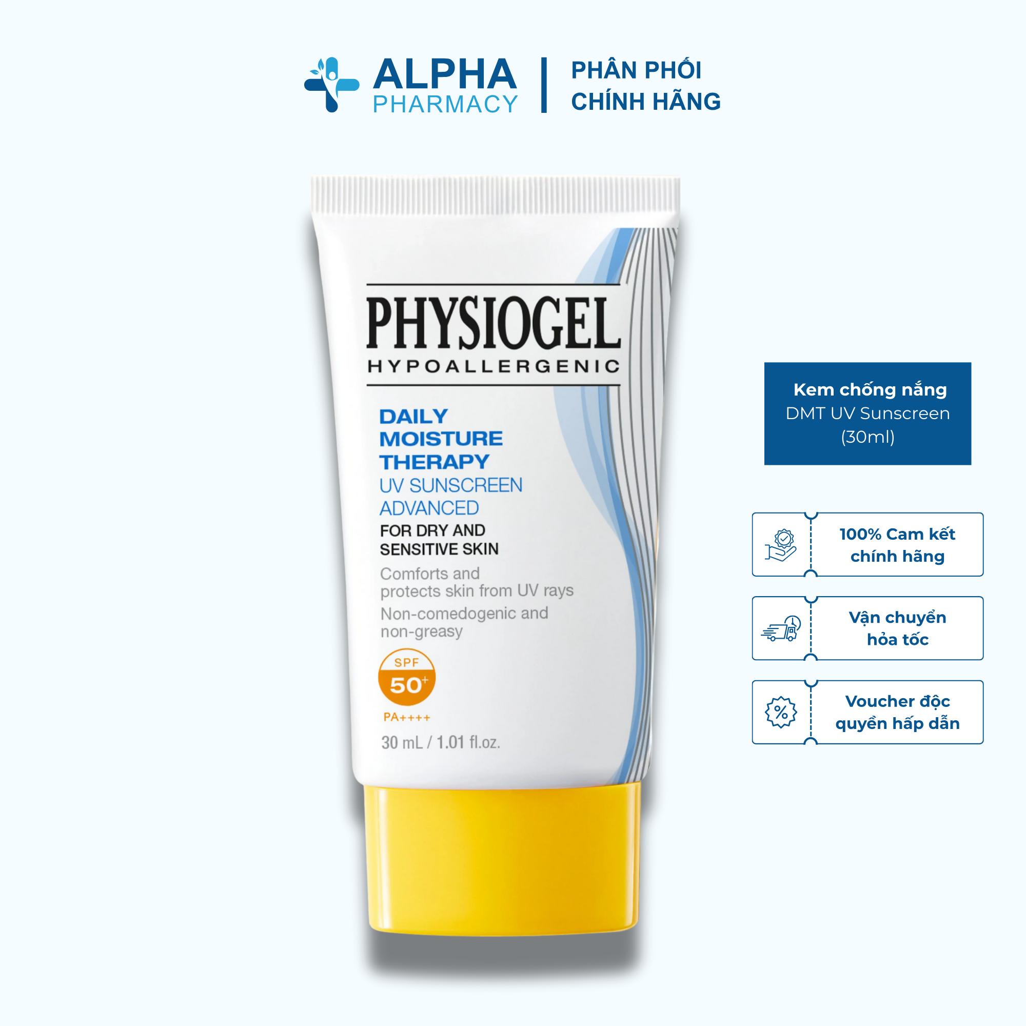 Kem Chống Nắng Physiogel DMT UV Sunscreen Bảo Vệ Da SPF 50+/PA++++ – 30ml